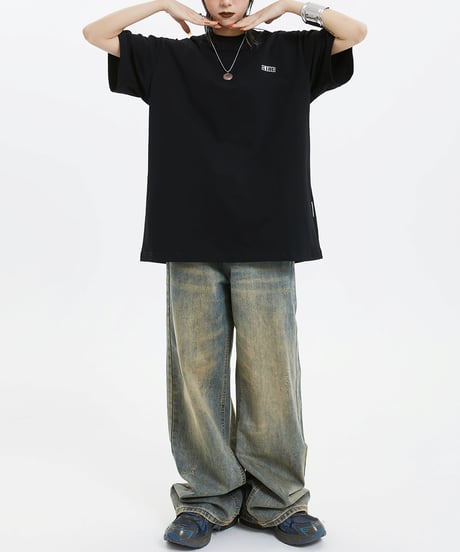 OLD WASH WIDE LEG DENIM