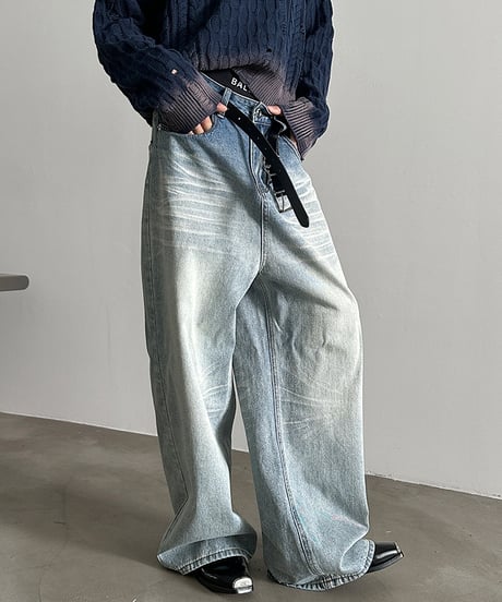 GRADIENT WASH WIDE DENIM