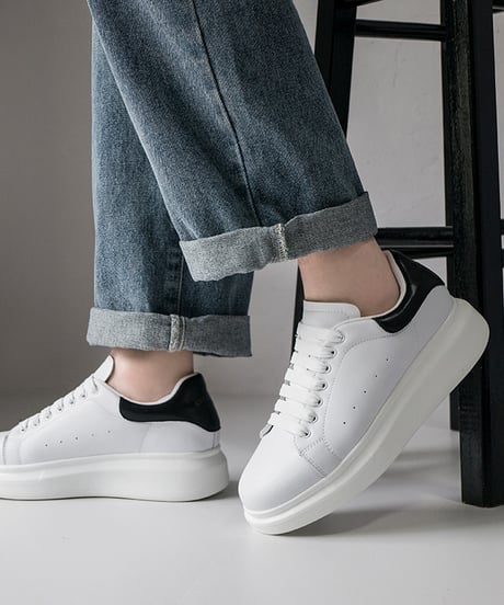 THICK-SOLED COLLEGE SNEAKERS /7color