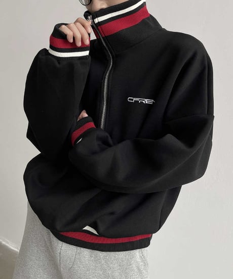 HALF-ZIP TRACK JACKET /2color