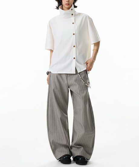 NOIRFLOW ASYM SHIRT /2color