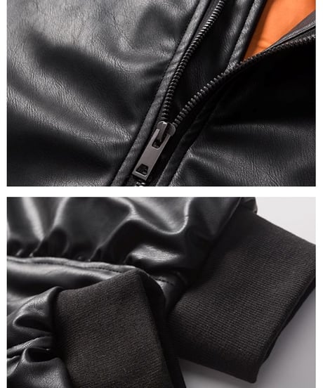 FAUX LEATHER HOODED BLOUSON