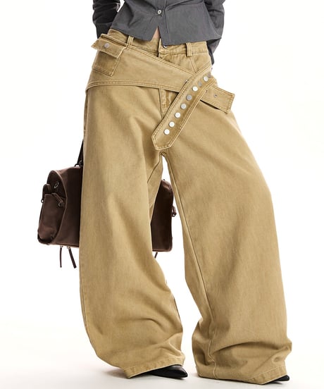 DETACHLINE WIDE DENIM /2color