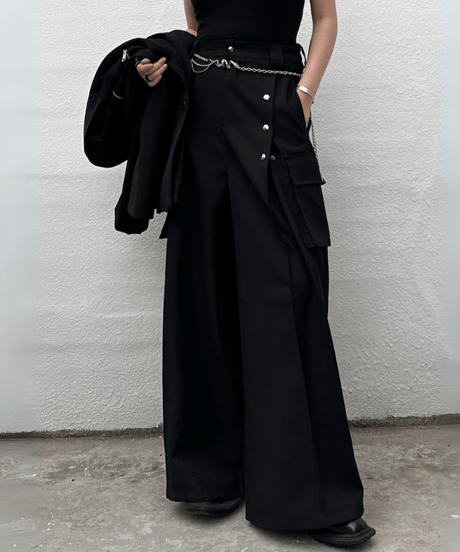METRO DRAPE WIDE PANTS /2color
