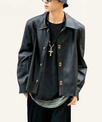 LUXLOCK FAUX LEATHER JACKET