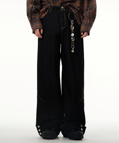 CUFFEDGE BUTTON DENIM
