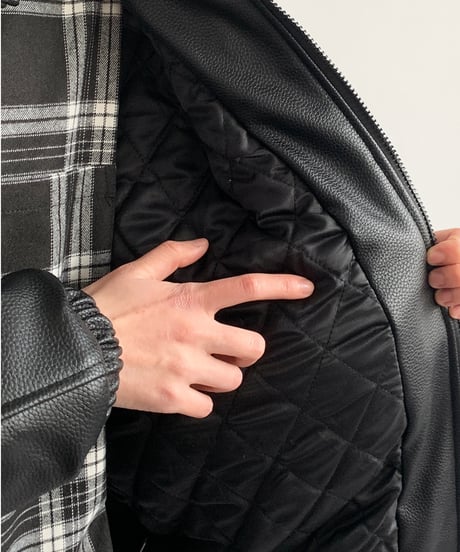 FAUXLEATHER STANDCOLLAR RIDERS