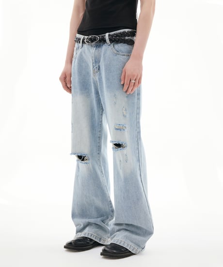 CRACKEDGE FLARE DENIM