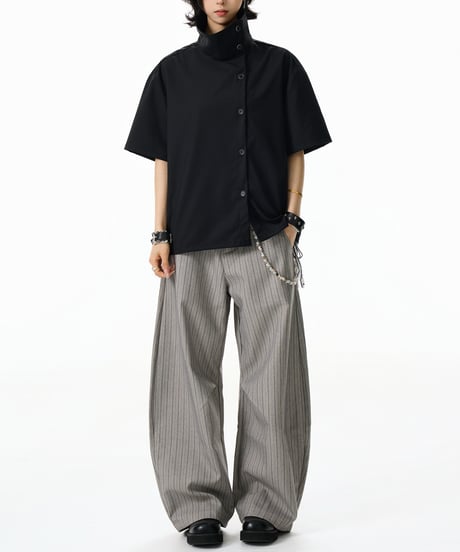NOIRFLOW ASYM SHIRT /2color