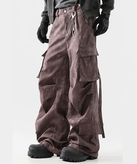 WIDE LEG CARGO PANTS /2color