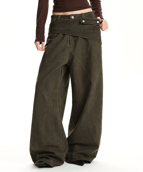 DETACHLINE WIDE DENIM /2color