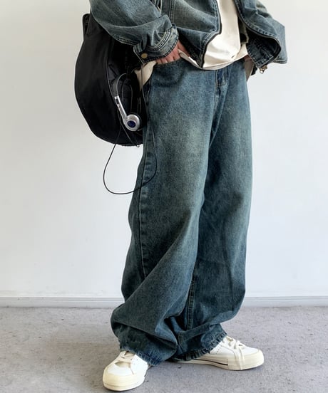 LOOSE STRAIGHT BASIC DENIM /4color