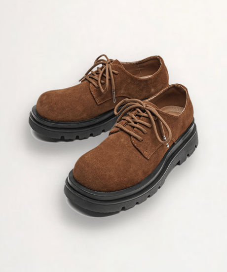 REAL LEATHER LOWTOP BOOTS /2color