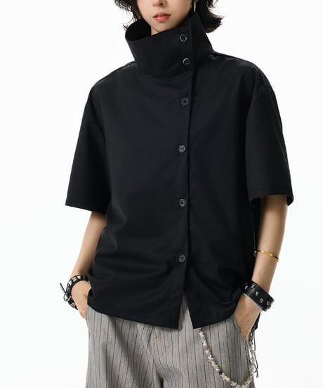 NOIRFLOW ASYM SHIRT /2color