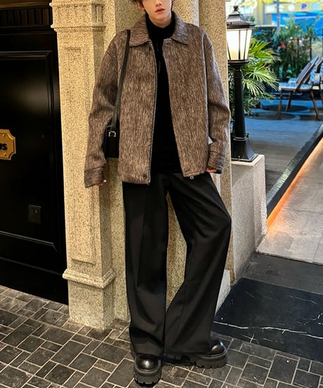 WOOL-LIKE LOOSE JACKET /2color