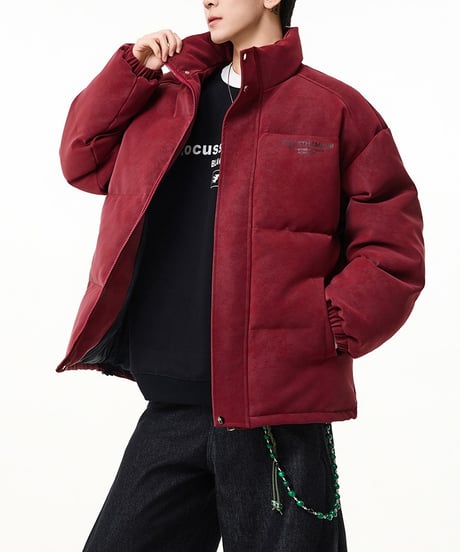 MATTE FAUX LEATHER PAD JACKET /6color
