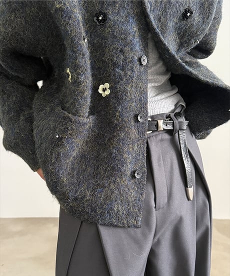HAND-BEADED FLORAL LUXURY CARDIGAN