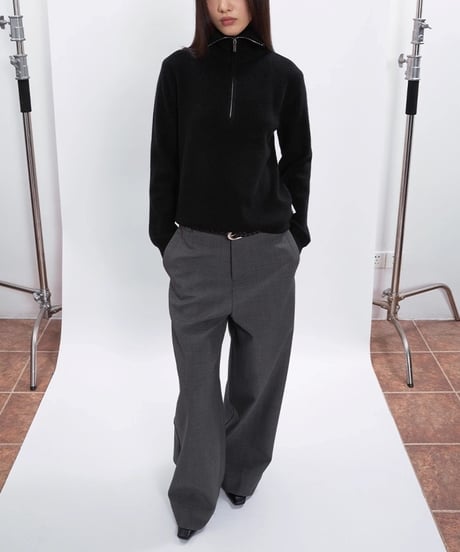 COOL EDGE HALF ZIP KNIT /2color