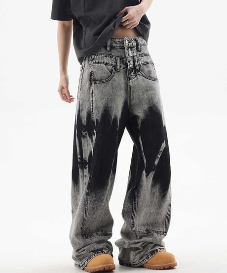 HEAVY WASH TIE-DYE DENIM