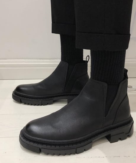 FAUX LEATHER SIDE GORE BOOTS