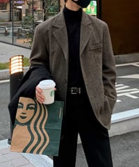K-STYLE LOOSE WOOL JACKET