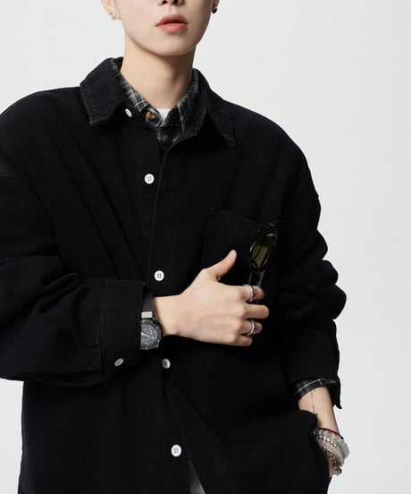 VINTAGE WASH DENIM SHIRT /3color