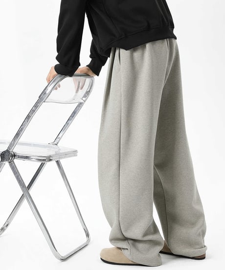 WIDE TUCK SWEATPANTS /2color