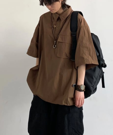 OVERSIZED PULLOVER SHIRT /2color