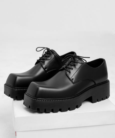 REAL LEATHER SQUARE HEAD DERBY