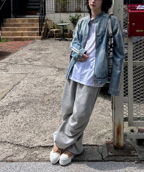 VINTAGE TRACK DENIM JACKET