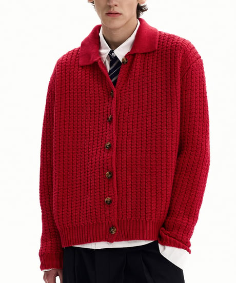 CLASSIC CABLE SHORT CARDIGAN /2color