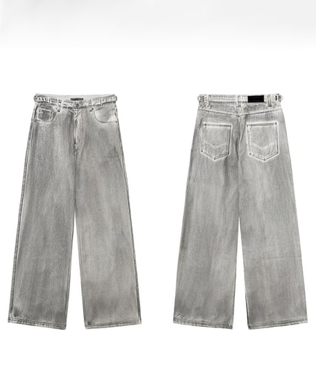 CHROMEWASH LOOSE STRAIGHT DENIM
