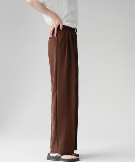 LOOSE DRAPE TUCK PANTS /3color