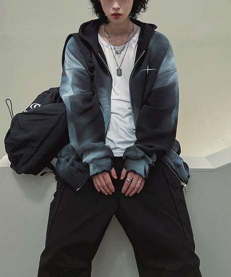 ANARCHY FADE ZIP HOODIE