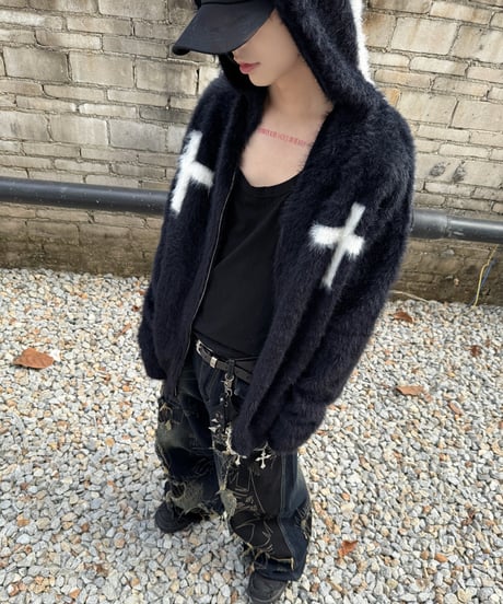 CROSSFUR W-ZIP HOODIE /3color
