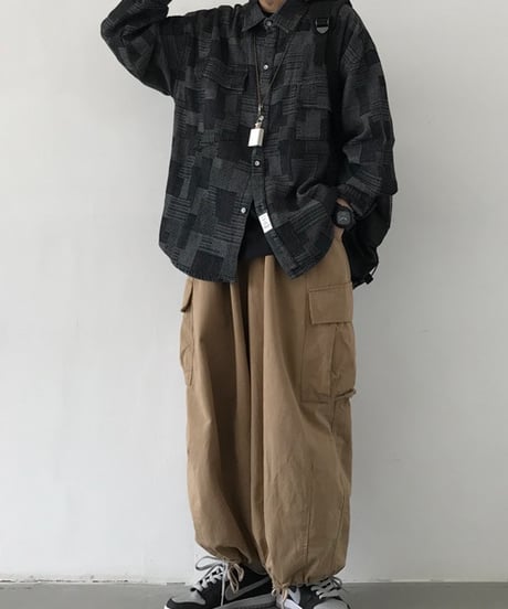 ETHNIC STYLE DENIM SHIRT /2color