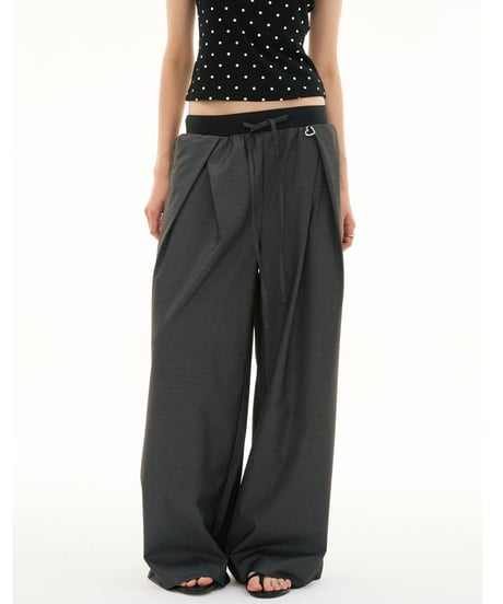 PLEATED FLOW PANTS /2color