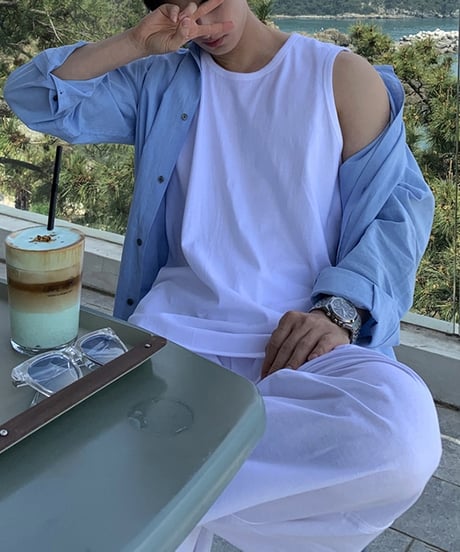 LINEN BLEND SHIRT /2color