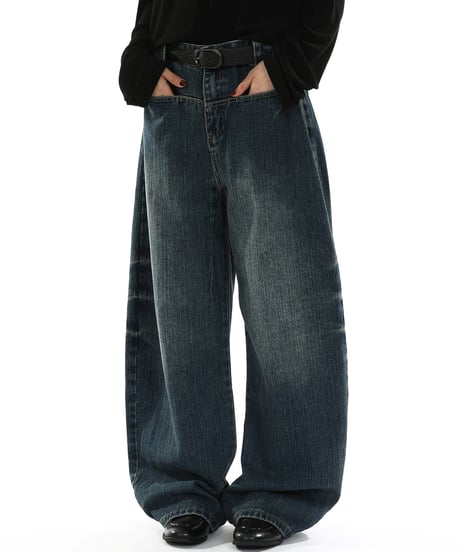 FADELINE LOOSE DENIM  /2color