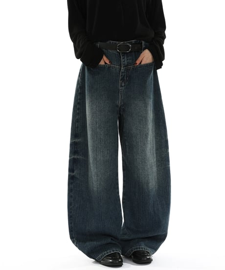 FADELINE LOOSE DENIM  /2color