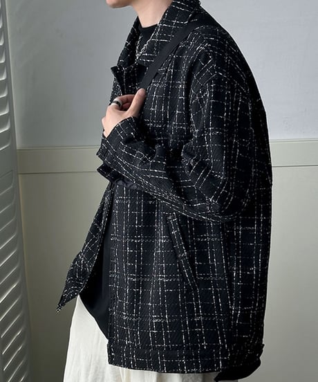CHECKERED SPRING SHIRT JACKET /2color