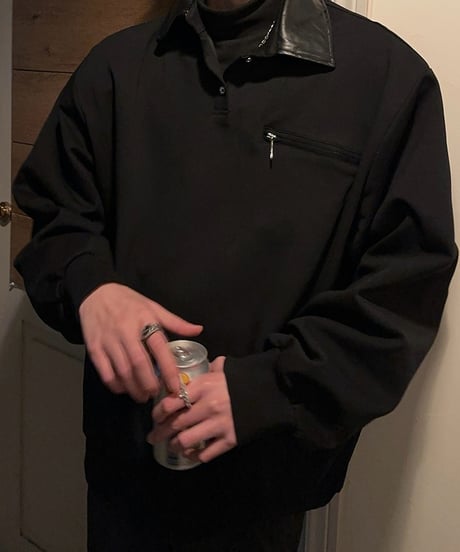 BICOLOR SWEAT POLO /2color