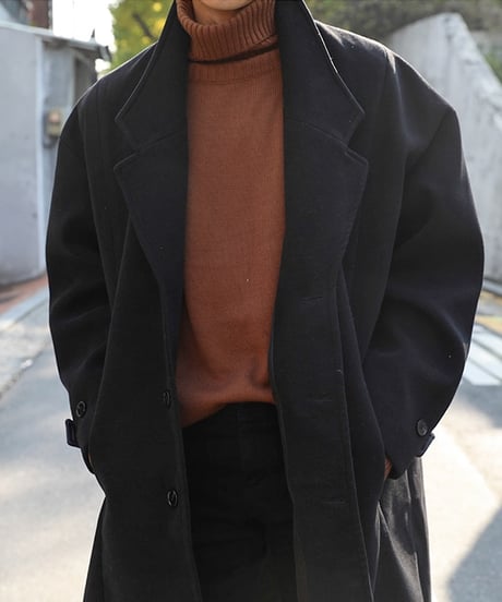 WOOL-LIKE CHESTER COAT /4color