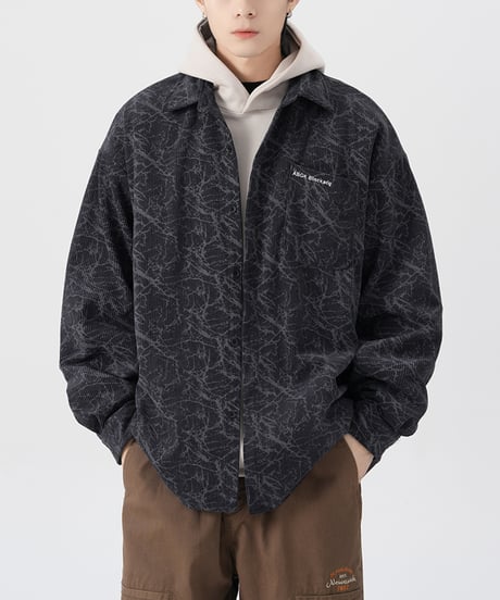 TIE-DYE CORDUROY LOOSE SHIRT /3color