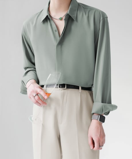 HIGH-END LOOSE DRAPE SHIRT /3color