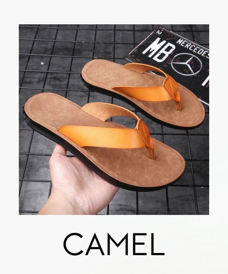 FAUX LEATHER BEACH SANDALS /7color