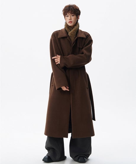 LUXFUR WOOL COAT /3color