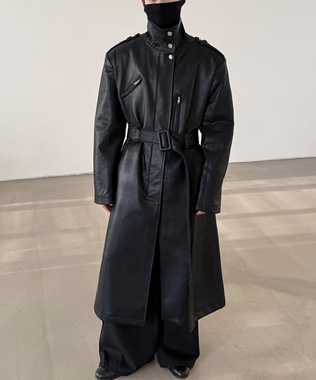 URBAN FAUX LEATHER COAT