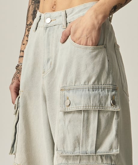 UTILITY POCKET CARGO DENIM