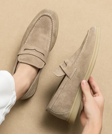 LUXURY SUEDE PENNY LOAFERS /3color